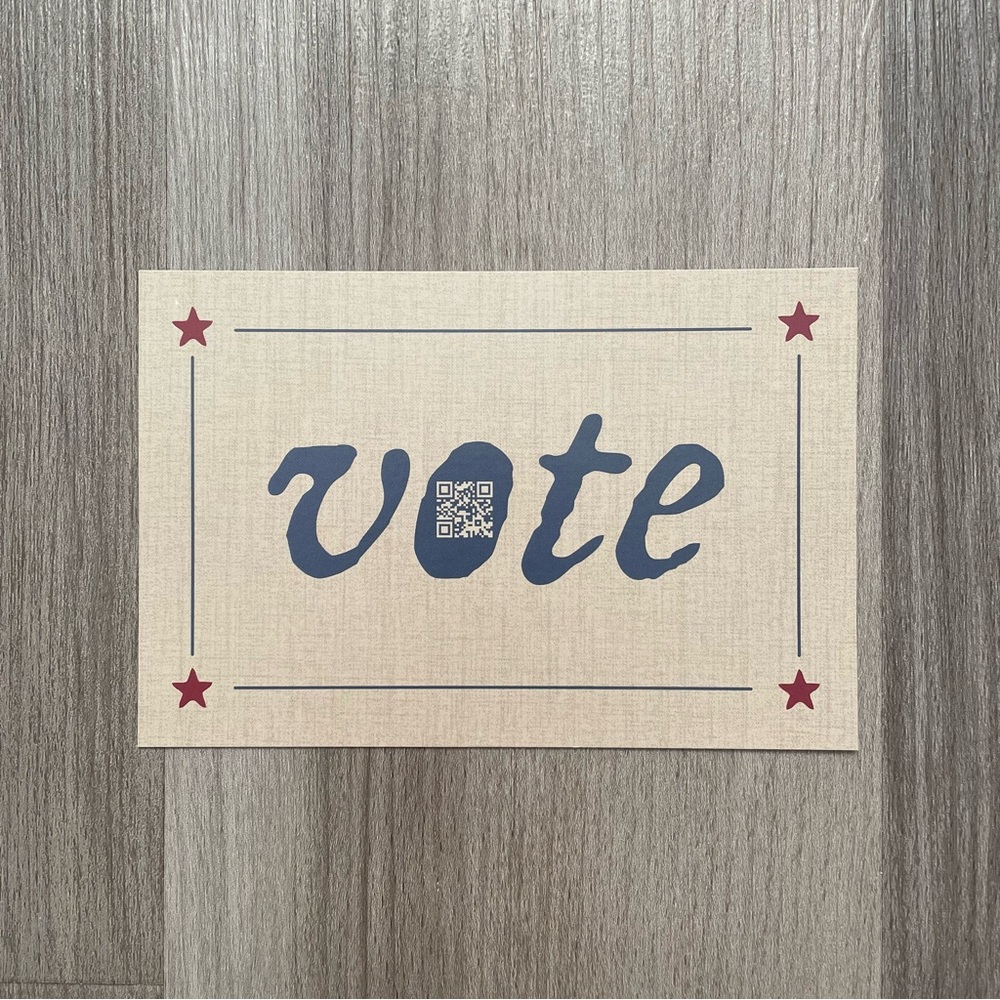Taylor Swift Vote Card